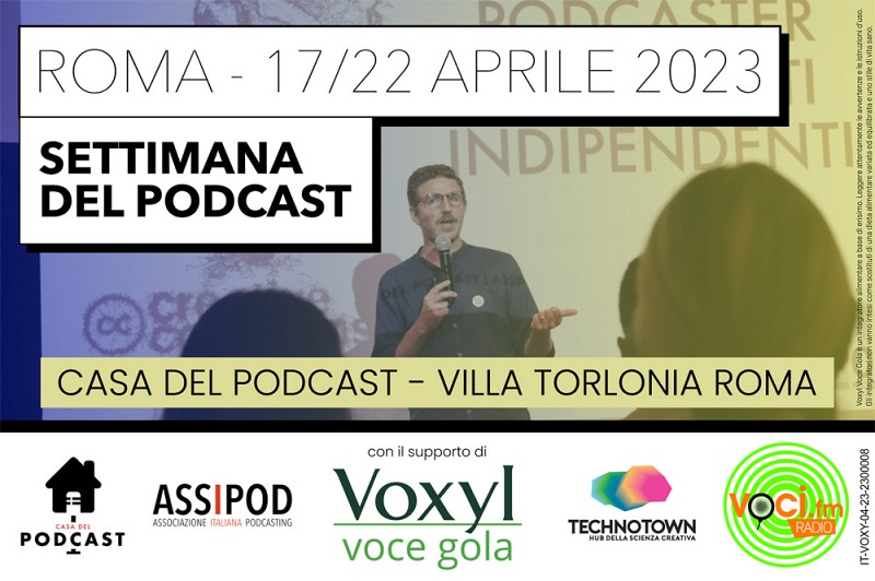 Voxyl Voce Gola alla “Settimana del Podcast 2023”