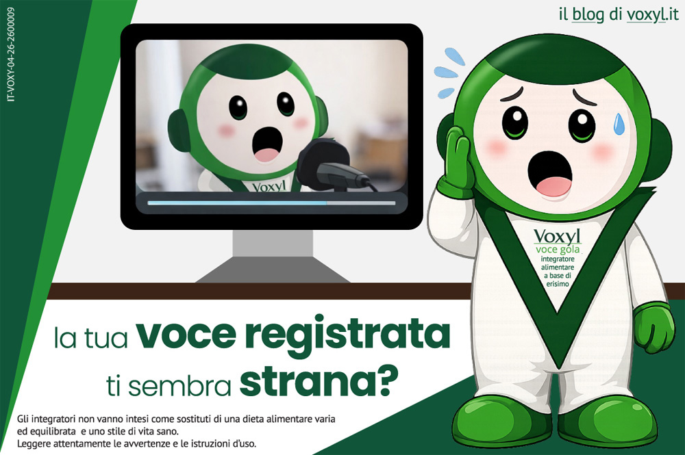 La tua voce registrata ti sembra strana?