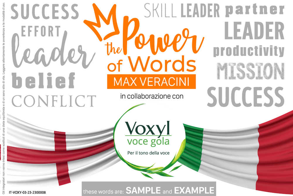 THE POWER OF WORDS con Max Veracini: SAMPLE and EXAMPLE